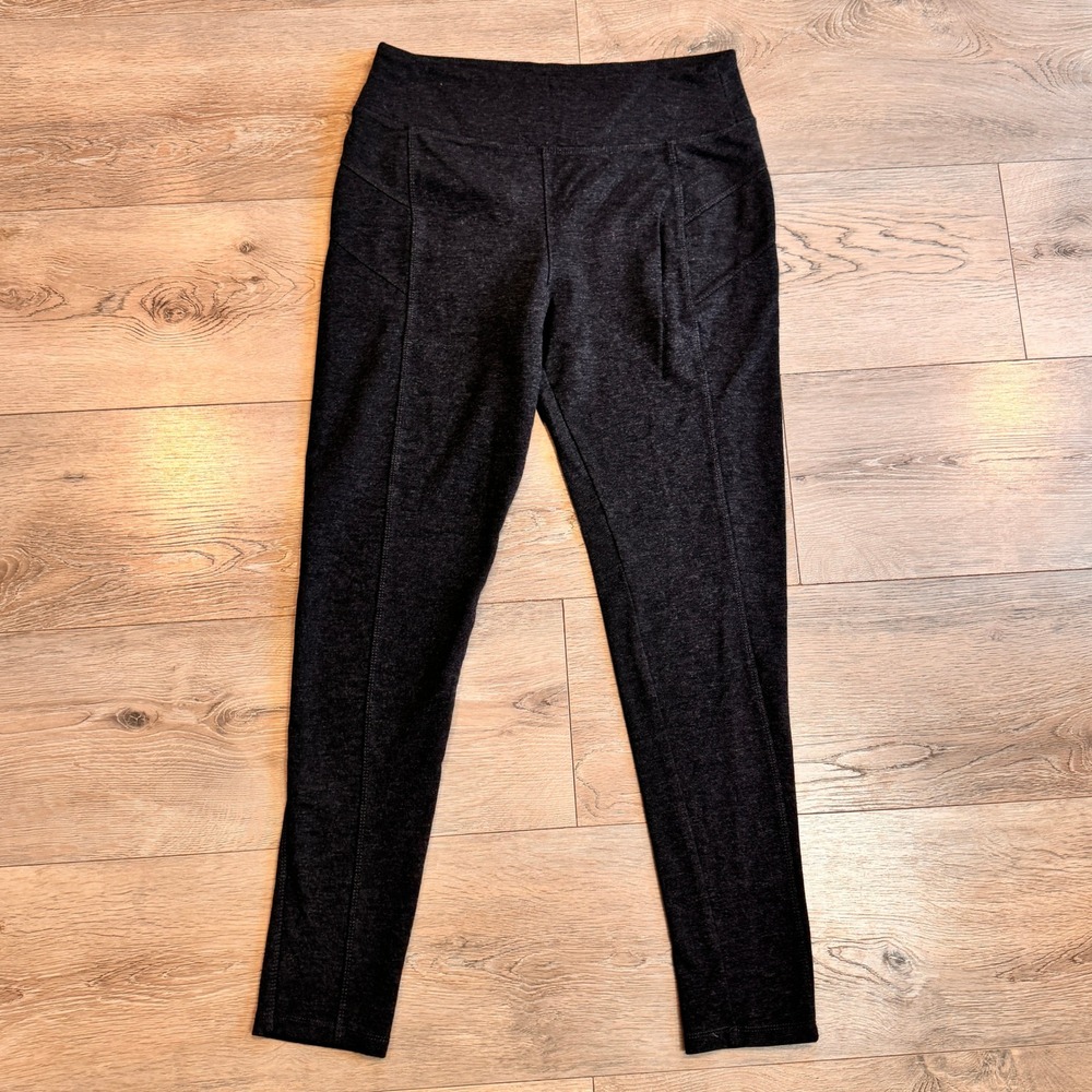Rewash Gray Knit High Waisted Leggings Career Casual Athleisure Comfort Large L
